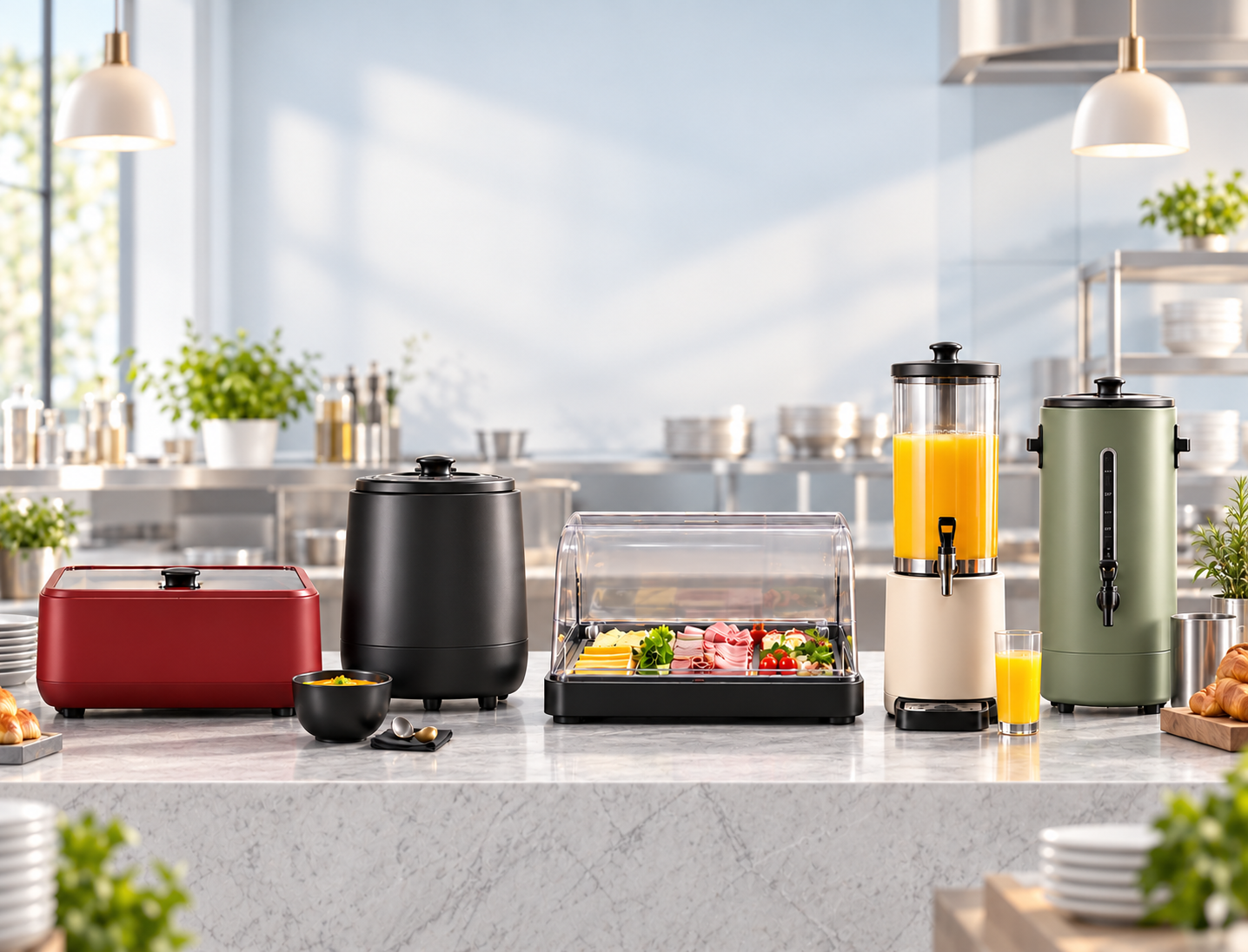 HENDI UNIQ-producten in een lichte professionele keuken