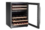 Wijnkoeler, 2 zones, 46 flessen, Arktic, Zwart, 570x595x(H)820mm - Afbeelding 4