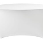 Tafelhoes rond, HENDI, 810941, Wit, ⌀1800x(H)760mm