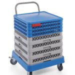 Trolley voor vaatwaskorven met handvat, HENDI, 575x545x(H)920mm