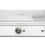 Bakplaat 1/3 geribbeld, HENDI, Kitchen Line, 220-240V/3500W, 697x474x(H)241mm