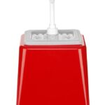 Sausdispenser met pomp, HENDI, 2,5L, Rood, 230x210x(H)327mm