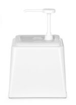 Sausdispenser met pomp, HENDI, 2,5L, Wit, 230x210x(H)327mm - Afbeelding 3