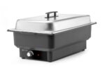 Chafing dish elektrisch Tellano, HENDI, Kitchen Line, GN 1/1, 9L, 220-240V/900W, 575x349x(H)278mm - Afbeelding 2