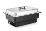 Chafing dish elektrisch Tellano, HENDI, Kitchen Line, GN 1/1, 9L, 220-240V/900W, 575x349x(H)278mm - Afbeelding 3