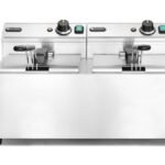 Friteuse Profi Line - 2 x 8 L, HENDI, Profi Line, 16L, 230V/7000W, 605x460x(H)369mm