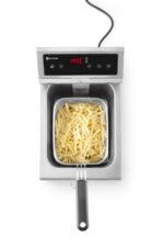 Inductie friteuse met aftapkraan - 8 l, HENDI, 8L, Lichtgrijs, 230V/3500W, 288x619x(H)408mm - Afbeelding 8