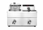 Inductie friteuse met aftapkraan - 2 x 8 l, HENDI, Profi Line, 16L, 230V/7000W, 577x609x(H)410mm - Afbeelding 8