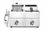 Inductie friteuse met aftapkraan - 2 x 8 l, HENDI, Profi Line, 16L, 230V/7000W, 577x609x(H)410mm - Afbeelding 9