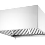 Wandgemonteerde afzuigkap - bevestigd met bouten, HENDI, zonder verlichting, 1205x1000x(H)450mm