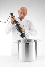 Set: Staafmixer 350 met variabele snelheid + garde + wandrek, HENDI, Kitchen Line, Zwart, 230V/350W, 110x324x(H)816mm - Afbeelding 4