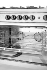 Gasfornuis - 5 pits met elektrische oven, HENDI, Kitchen Line, Zilver, 230V/2900W, 14,3kW, 900x653x(H)900mm - Afbeelding 6