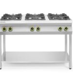 Gasfornuis 6-pits open standaard, HENDI, Kitchen Line, 28,5kW, 1200x700x(H)900mm