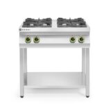 Gasfornuis Kitchen Line 4-pits open standaard, HENDI, Kitchen Line, 19kW, 800x700x(H)900mm