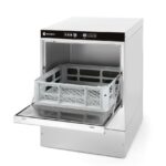 Glazen vaatwasser 40x40 - elektronische bediening, HENDI, met reinigingspomp, 230V/2800W, 470x510x(H)710mm