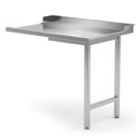 Uitlooptafel voor vaatwassers, HENDI, rechterzijde, 1000x700x(H)850mm