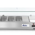 Opzetkoelvitrine GN 1/3, Arktic, 4x GN 1/3, 230V/180W, 1208x400x(H)456mm