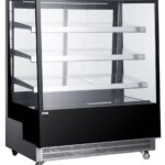 Koelvitrine met 3 schuine schappen, Arktic, 650L, Zwart, 230V/490W, 1200x833x(H)1460mm