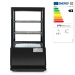 Koelvitrinekast 58L, Arktic, zwart, 230V/170W, 452x406x(H)830mm - Afbeelding 3