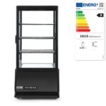 Koelvitrinekast 78L, Arktic, zwart, 230V/170W, 444x397x(H)940mm - Afbeelding 3