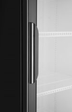 Backbar koelkast met lichtbak, enkele deur, Arktic, 254L, Zwart, 220-240V/250W, 578x605x(H)1980mm - Afbeelding 3