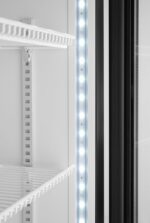 Backbar koelkast met lichtbak, enkele deur, Arktic, 254L, Zwart, 220-240V/250W, 578x605x(H)1980mm - Afbeelding 5