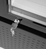 Backbar koelkast met lichtbak, enkele deur, Arktic, 254L, Zwart, 220-240V/250W, 578x605x(H)1980mm - Afbeelding 7