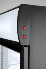 Backbar koelkast met lichtbak, enkele deur, Arktic, 254L, Zwart, 220-240V/250W, 578x605x(H)1980mm - Afbeelding 8