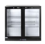 Backbar koelkast met dubbele deur, Arktic, 158L, Zwart, 220-240V/160W, 900x530x(H)870mm
