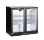 Backbar koelkast met dubbele deur, Arktic, 158L, Zwart, 220-240V/160W, 900x530x(H)870mm