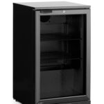 Backbar koelkast met enkele deur, Arktic, 86L, Zwart, 220-240V/120W, 500x530x(H)870mm