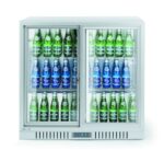 Backbar koelkast met schuifdeuren, Arktic, 150L, Zilver, 220-240V/160W, 900x520x(H)840mm
