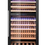 Wijnkoeler, 2 zones, 91 flessen, Arktic, 230L, Zwart, 569x595x(H)1215mm