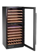Wijnkoeler, 2 zones, 124 flessen, Arktic, 265L, Zwart, 570x595x(H)1400mm - Afbeelding 4