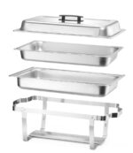 Chafing dish – set van 4, HENDI, GN 1/1, 7,5L, 600x355x(H)305mm - Afbeelding 4