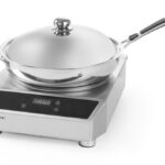 Inductiewok model 3500, HENDI, Profi Line, Set met pan, 230V/3500W, 340x450x(H)295mm