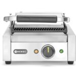 Contactgrill - enkel, HENDI, boven en onder geribd, 230V/1800W, 310x375x(H)216mm
