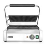 Contactgrill Panini, HENDI, boven en onder geribd, 230V/2200W, 430x375x(H)216mm