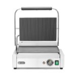 Contactgrill Panini, HENDI, boven geribd, onder glad, 230V/2200W, 430x375x(H)216mm