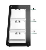 Opzet warmhoudvitrine, HENDI, Zwart, 220-240V/500W, 472x447x(H)775mm - Afbeelding 5