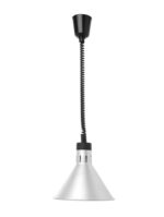 Verstelbare warmtelamp conisch, HENDI, Zilver, 230V/250W, ⌀275x(H)250mm