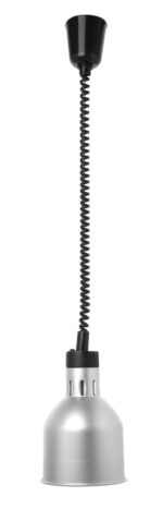 Warmtelamp verstelbaar cilindrisch, HENDI, Zilver, 230V/250W, ⌀175x(H)250mm