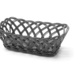 Geweven manden, HENDI, rechthoekig, Zwart, 225x150x(H)65mm