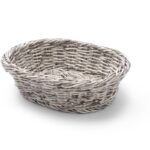 Broodmand ovaal, HENDI, Lichtgrijs, 250x190x(H)65mm