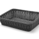 Broodmand rechthoekig, HENDI, Zwart, 400x300x(H)120mm