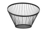 Fruitkorf schuin zwart, HENDI, ⌀300x(H)205mm