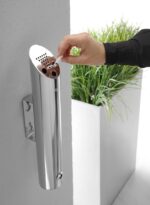 Wand asbak, HENDI, ⌀75x(H)460mm - Afbeelding 7