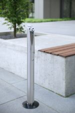 Staande zuil asbak, HENDI, ⌀170x(H)920mm - Afbeelding 7