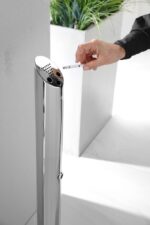 Staande zuil asbak, HENDI, ⌀170x(H)920mm - Afbeelding 3