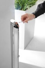 Staande zuil asbak, HENDI, ⌀170x(H)920mm - Afbeelding 4